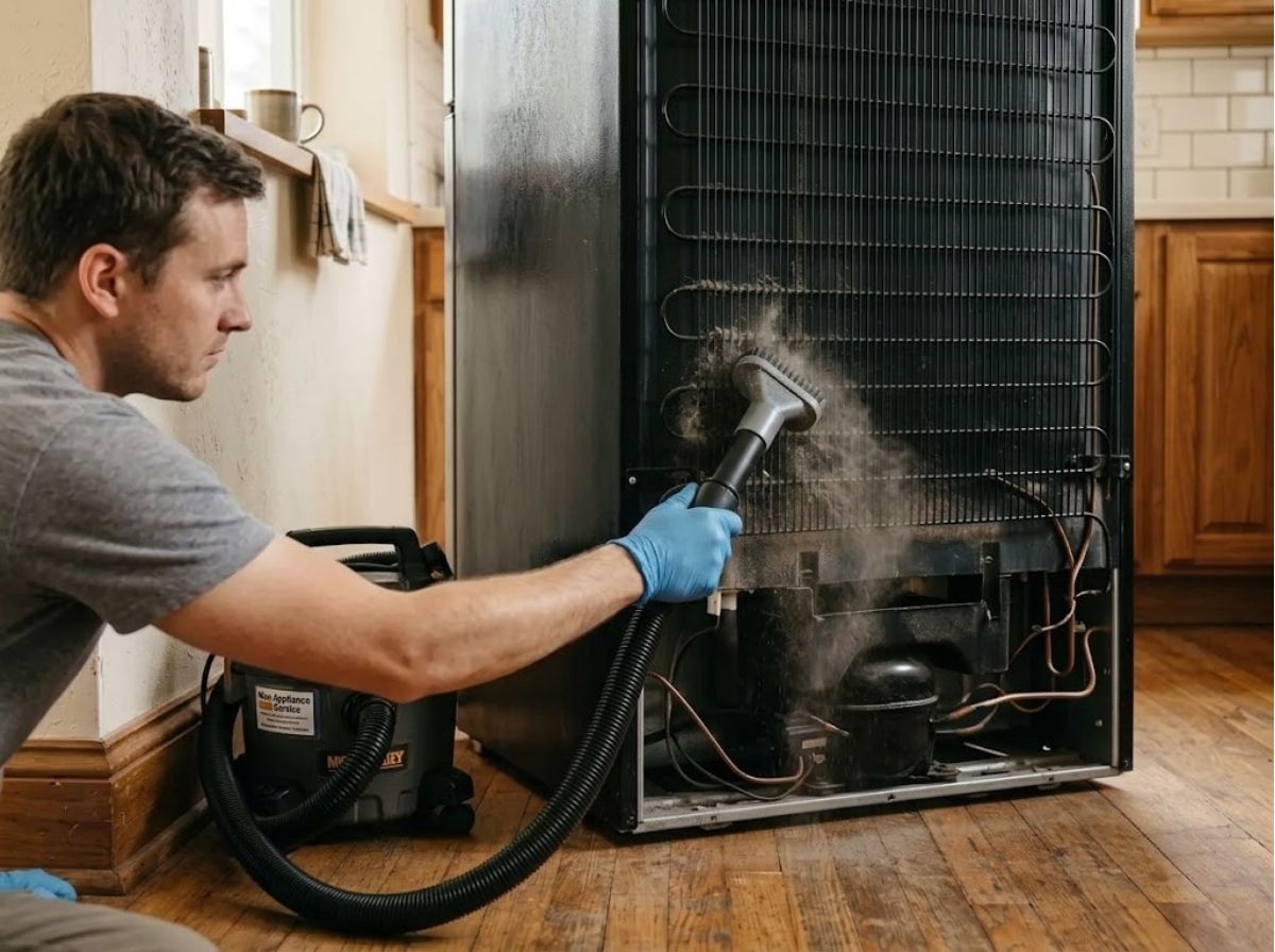 Cleaning condenser coils